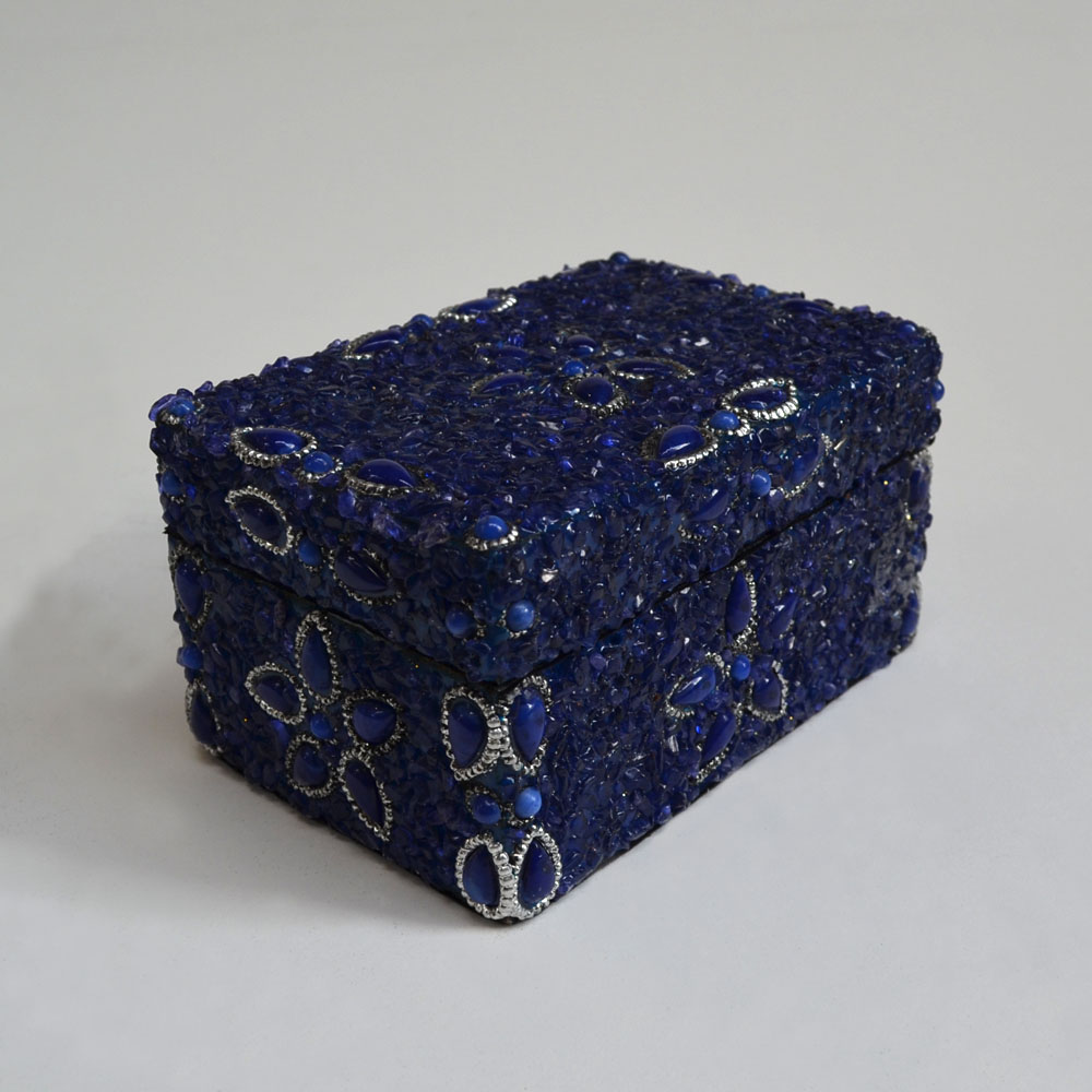 35   JEWELLED BOX, INDIGO