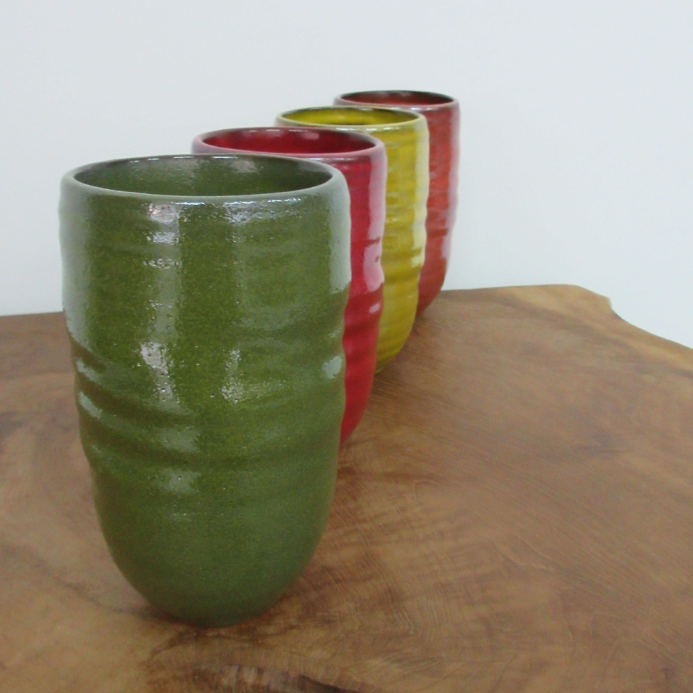 106   LUSTRE VASE, GREEN