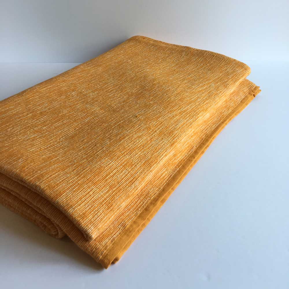 10   ABRASH BEDSPREAD / THROW GOLD YELLOW SM