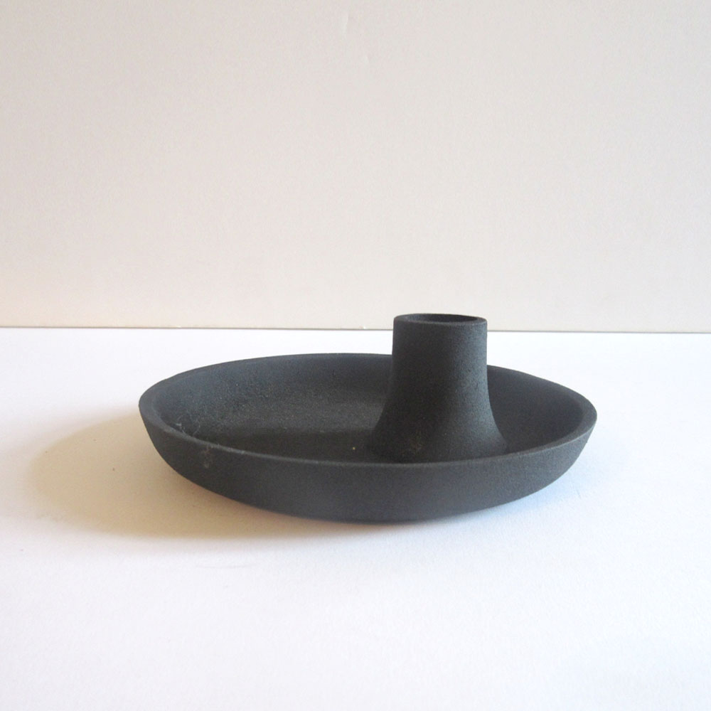 116   DECO CANDLE HOLDER, BLACK