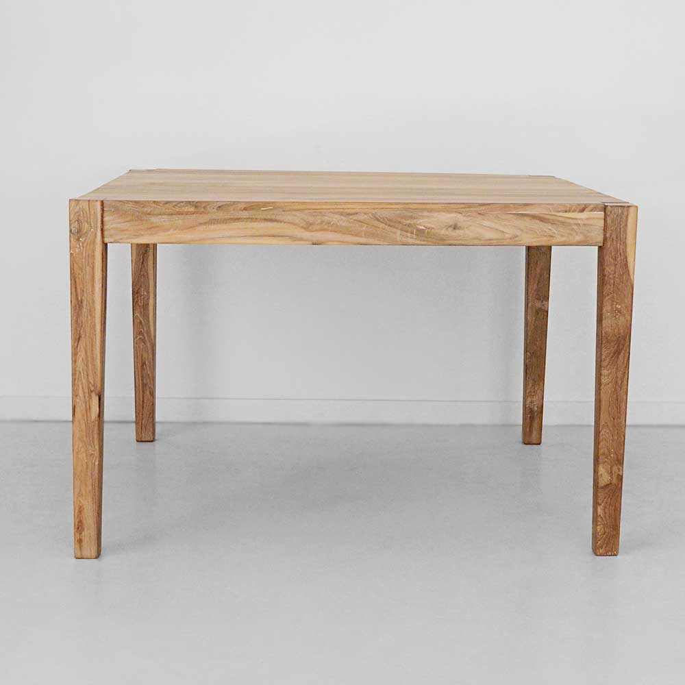 24   TEAK SQUARE DINING TABLE