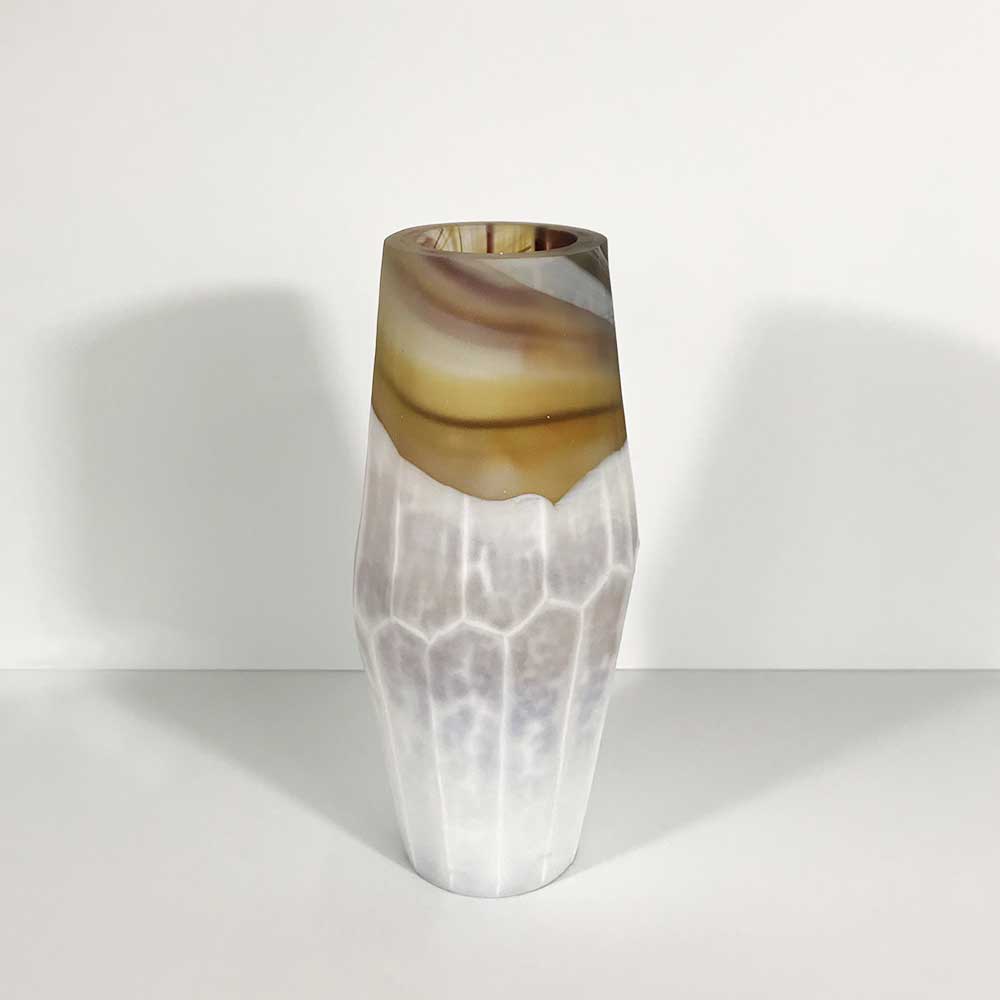 11   QUARTZ GLASS VASE,TALL