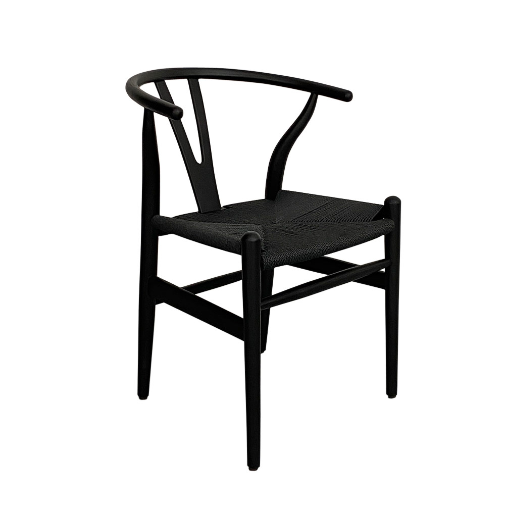    WISHBONE CHAIR, BLACK FINISH 