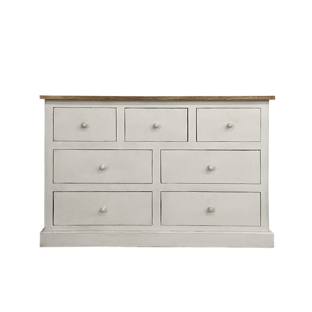    ASPRO 7 DRAWER CHEST, WHITE  