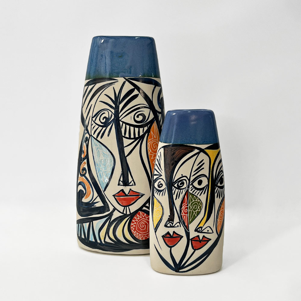    CUBIST VASE, OVAL