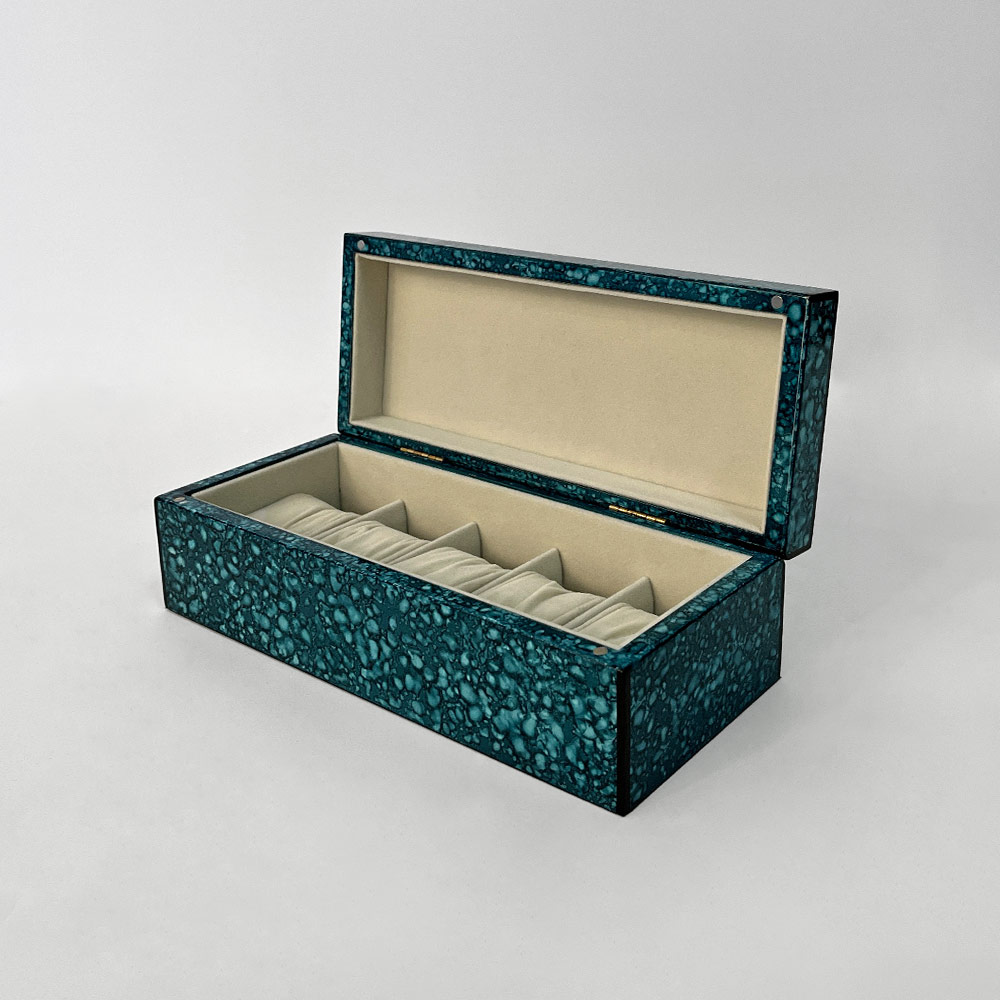    SOLA WATCH BOX, BLUE BURL