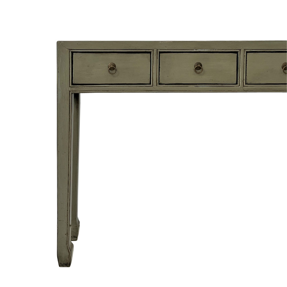    CHINESE GREY CONSOLE/DESK