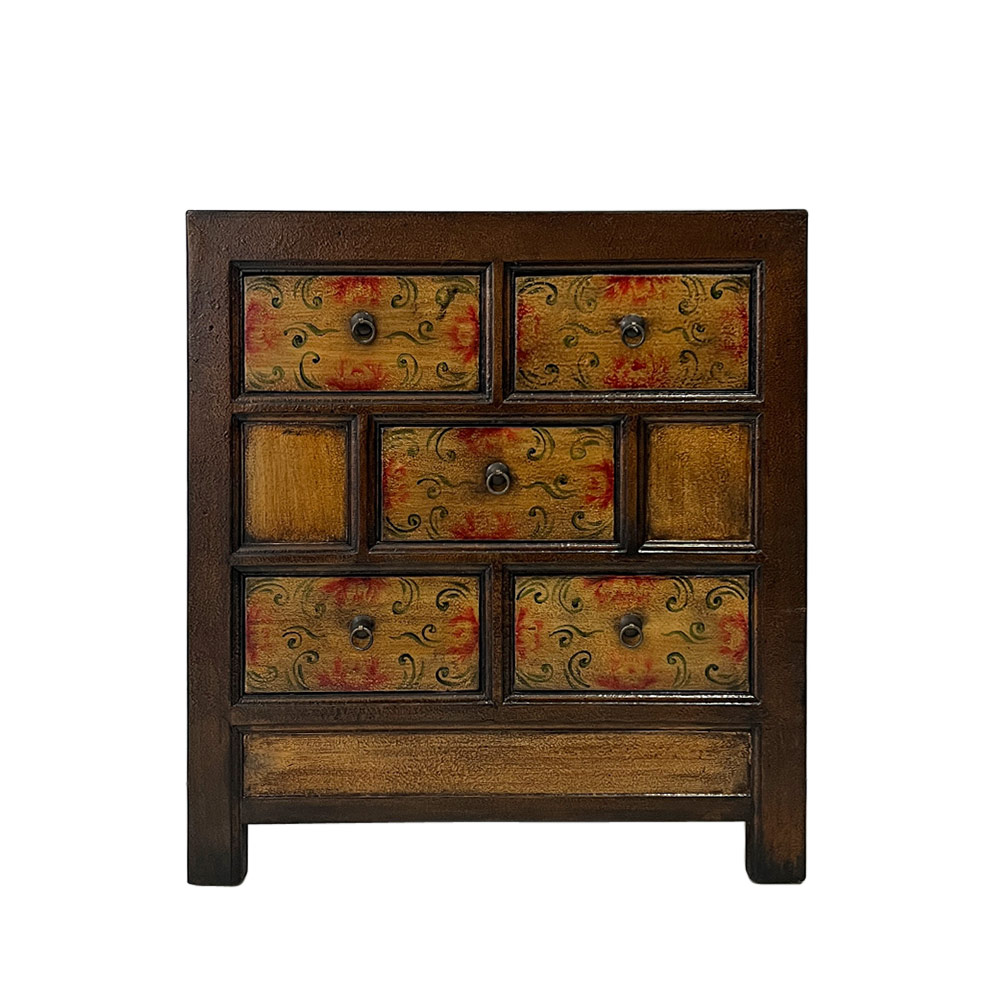    CHINA CHEST, MULTICOLOR