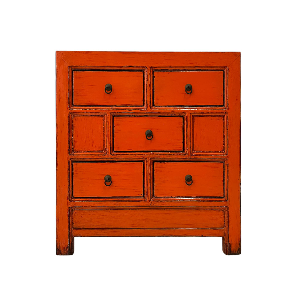    CHINA CHEST, TANGERINE