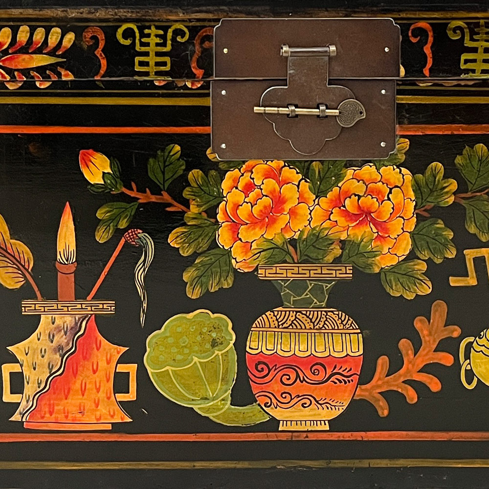    CHINA CHEST, FLORAL 