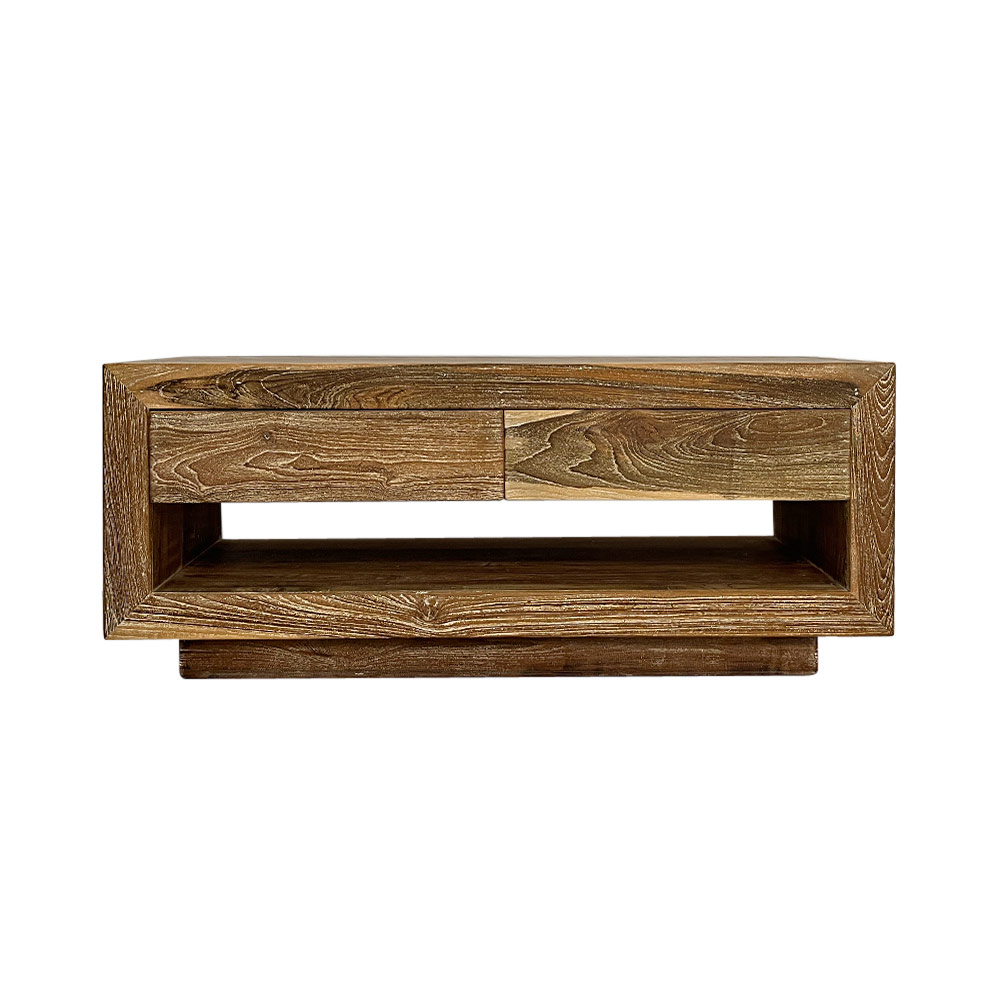    RECYCLED TEAK TV CONSOLE