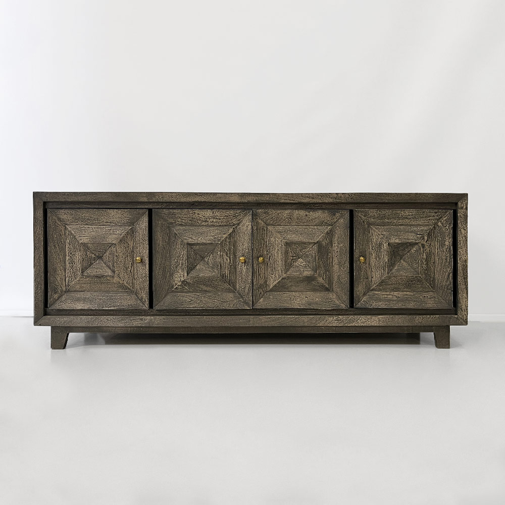    WRIGHT LOW CONSOLE, ANTIQUE GREY