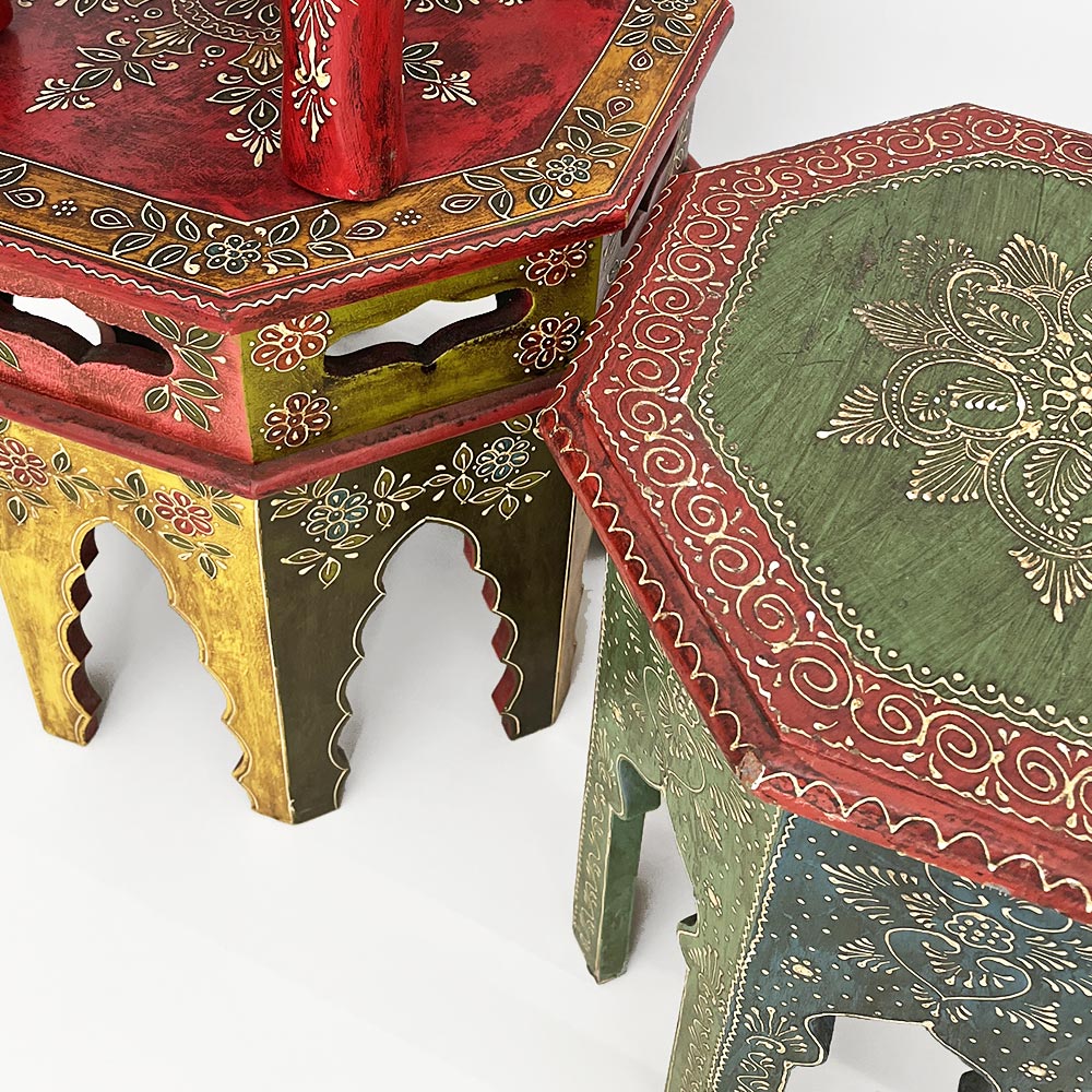    MUGHAL SIDE TABLE, OCTAGONAL MEDIUM