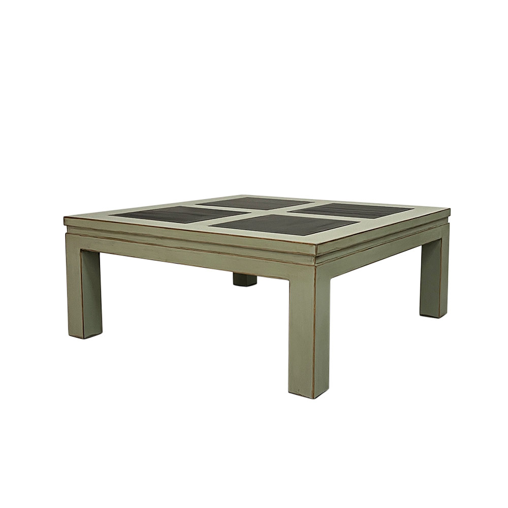    CHINA COFFEE TABLE, SQUARE GREY