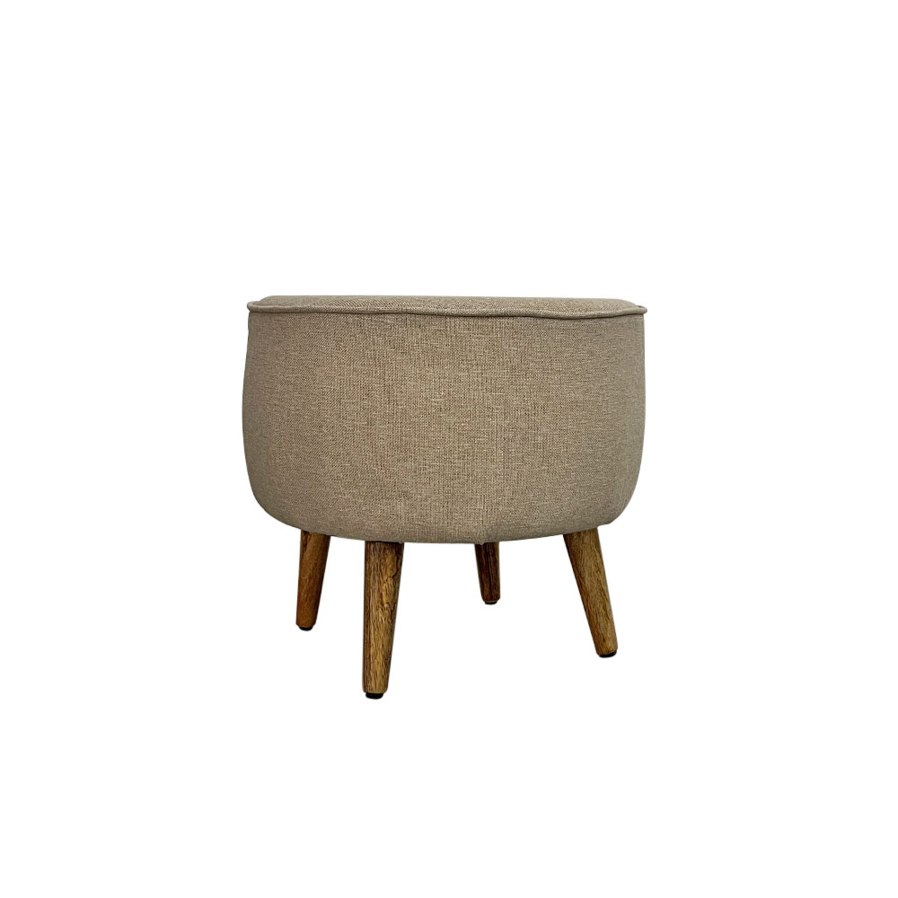    CROWN STOOL, BEIGE