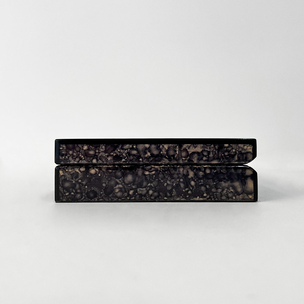    SOLA CARD BOX, BLACK BURL