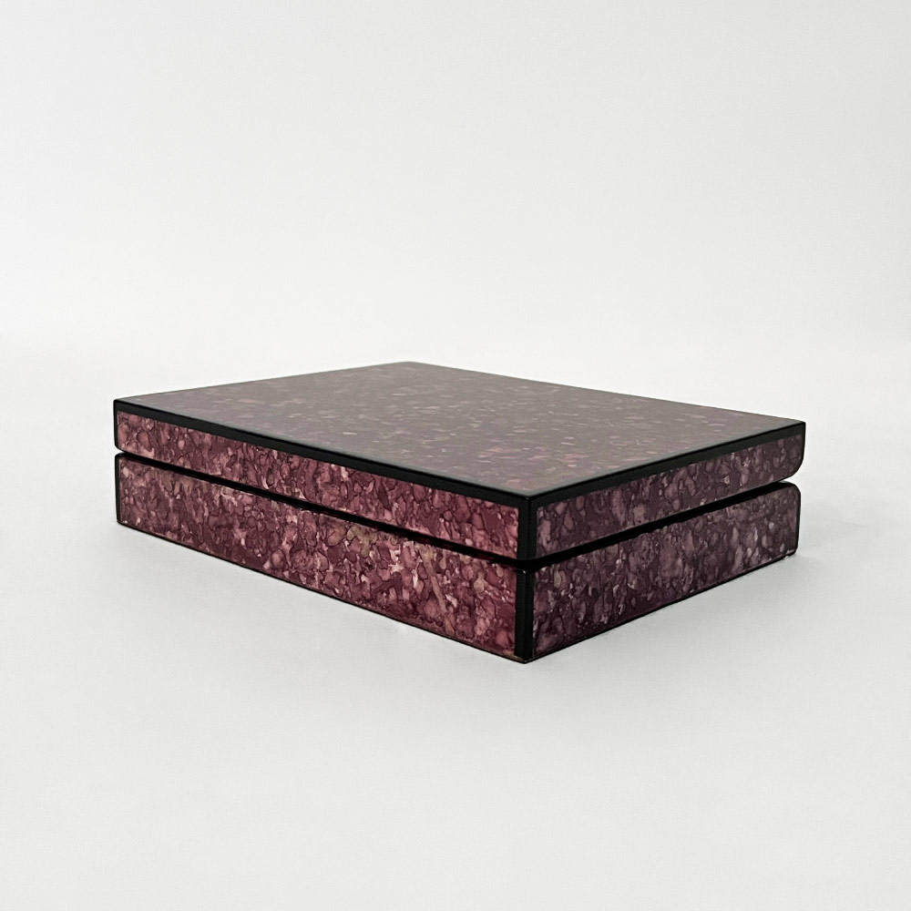    SOLA CARD BOX, PURPLE BURL