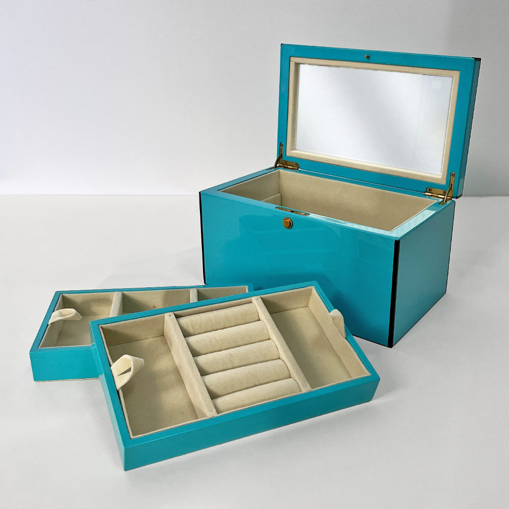    SOLA JEWELLERY BOX, TIFFANY BURL