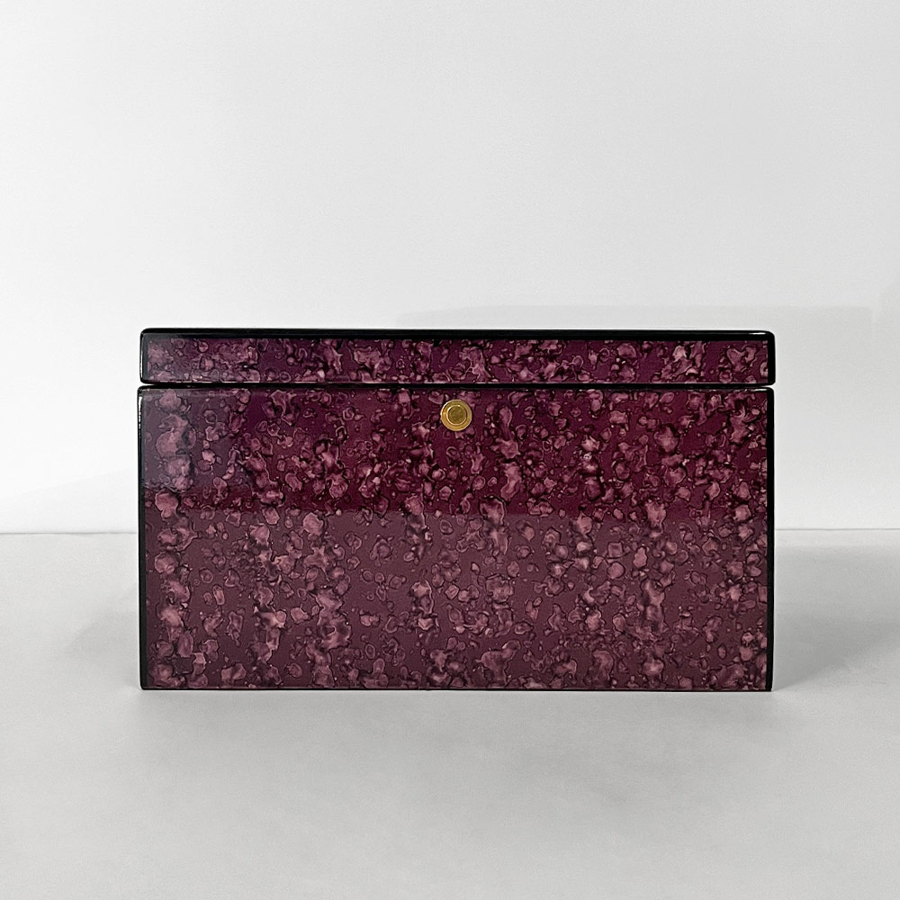    SOLA JEWELLERY BOX, PURPLE BURL