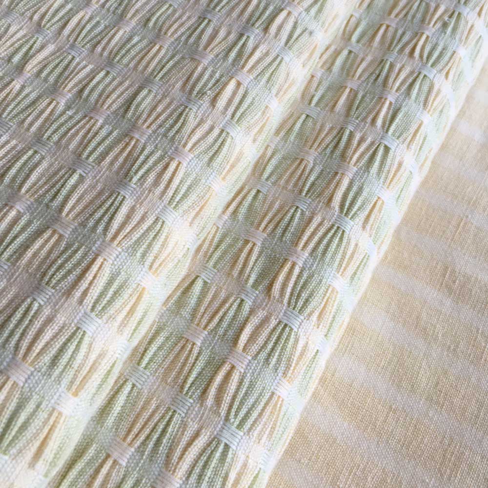 DIPALI BEDSPREAD / THROW PALE YELLOW / GREEN