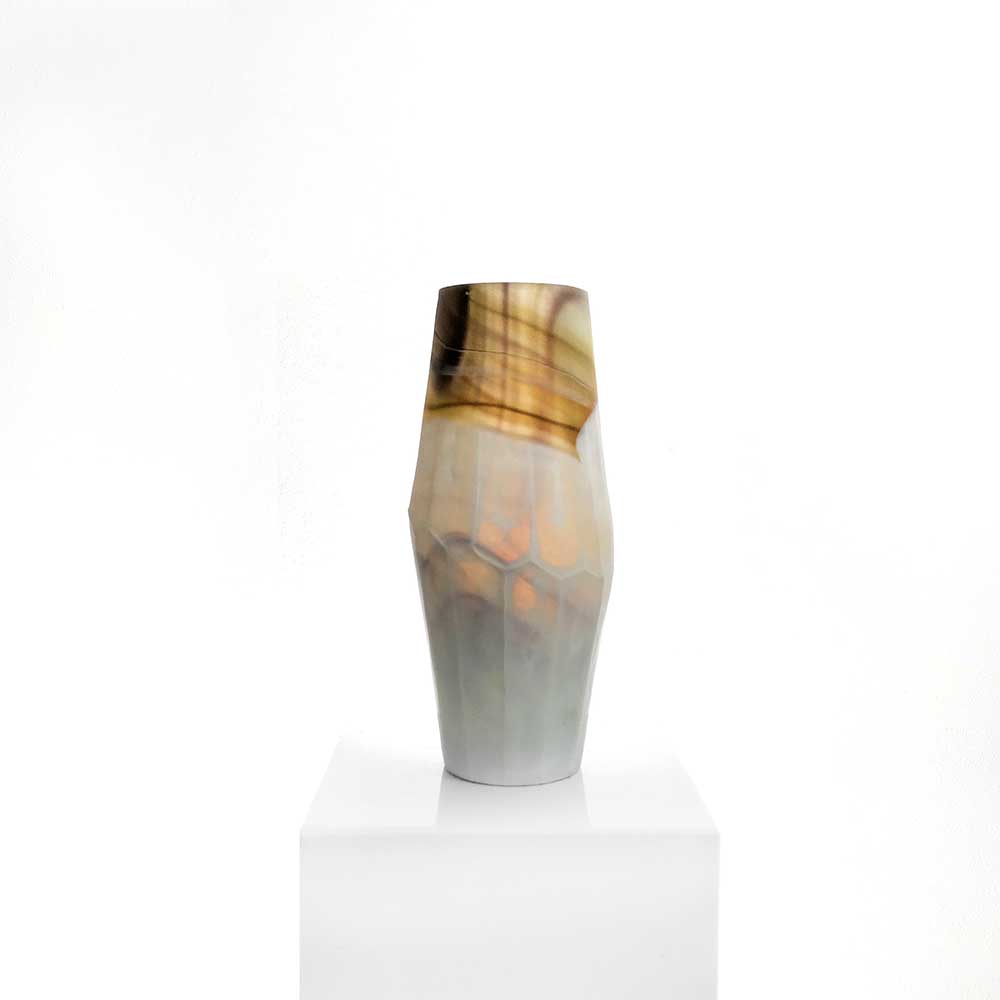 QUARTZ GLASS VASE,TALL