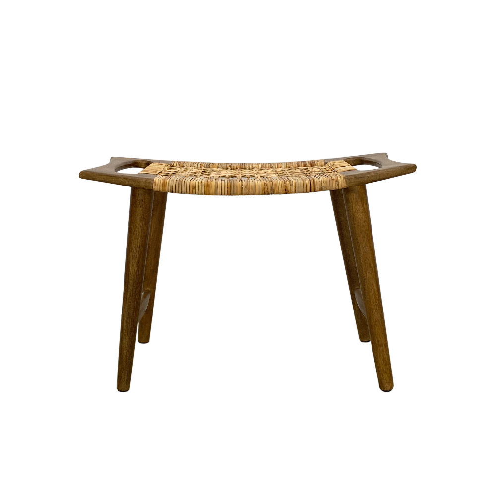 GUSTAV STOOL WITH CANE, NATURAL