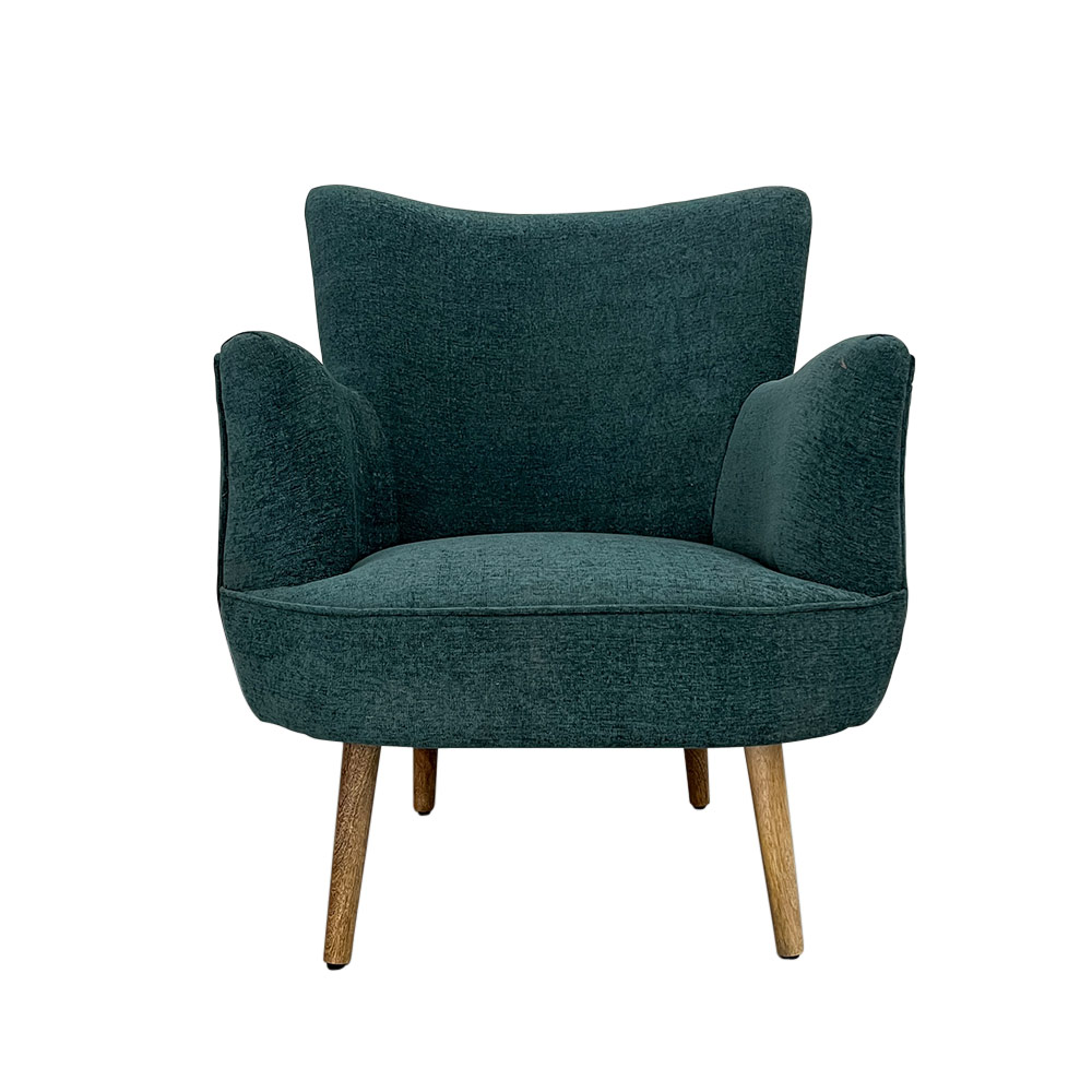 CROWN ARMCHAIR, PETROL/ TURQUOISE 