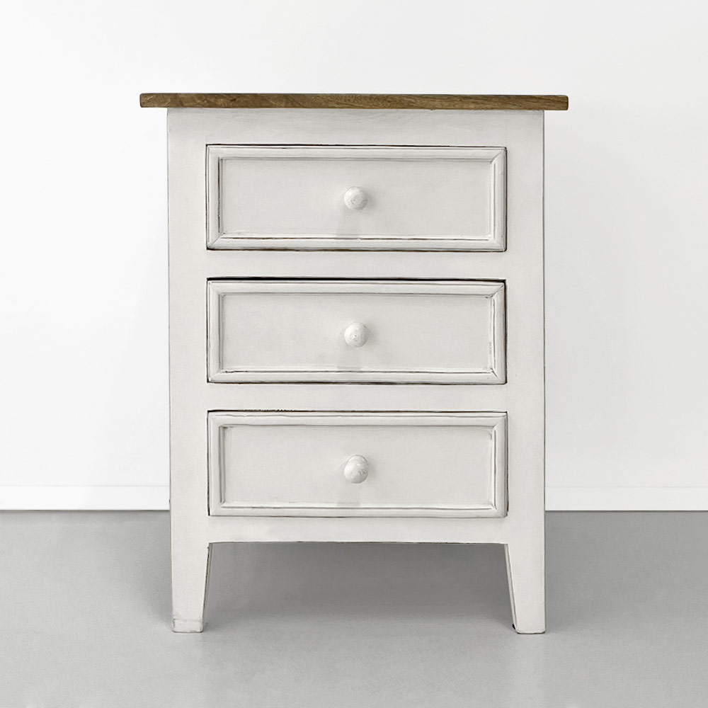 ASPRO BEDSIDE CHEST, WHITE  