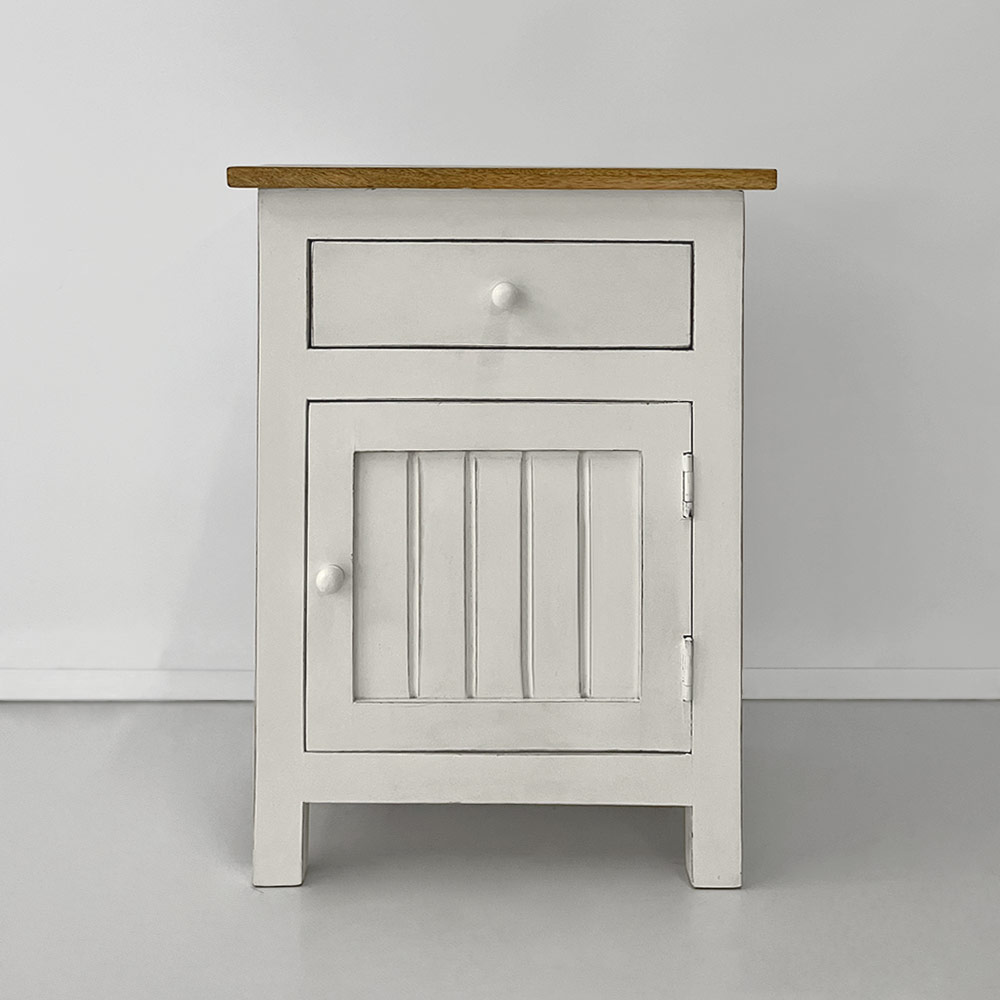 ASPRO BEDSDE CABINET, WHITE