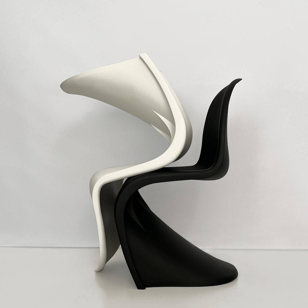 GHOST CHAIR, BLACK