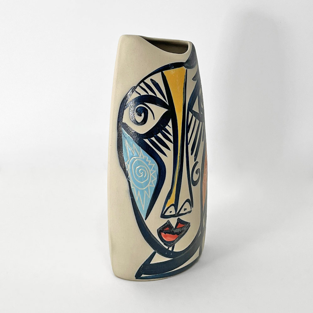 CUBIST VASE WITH LIPS