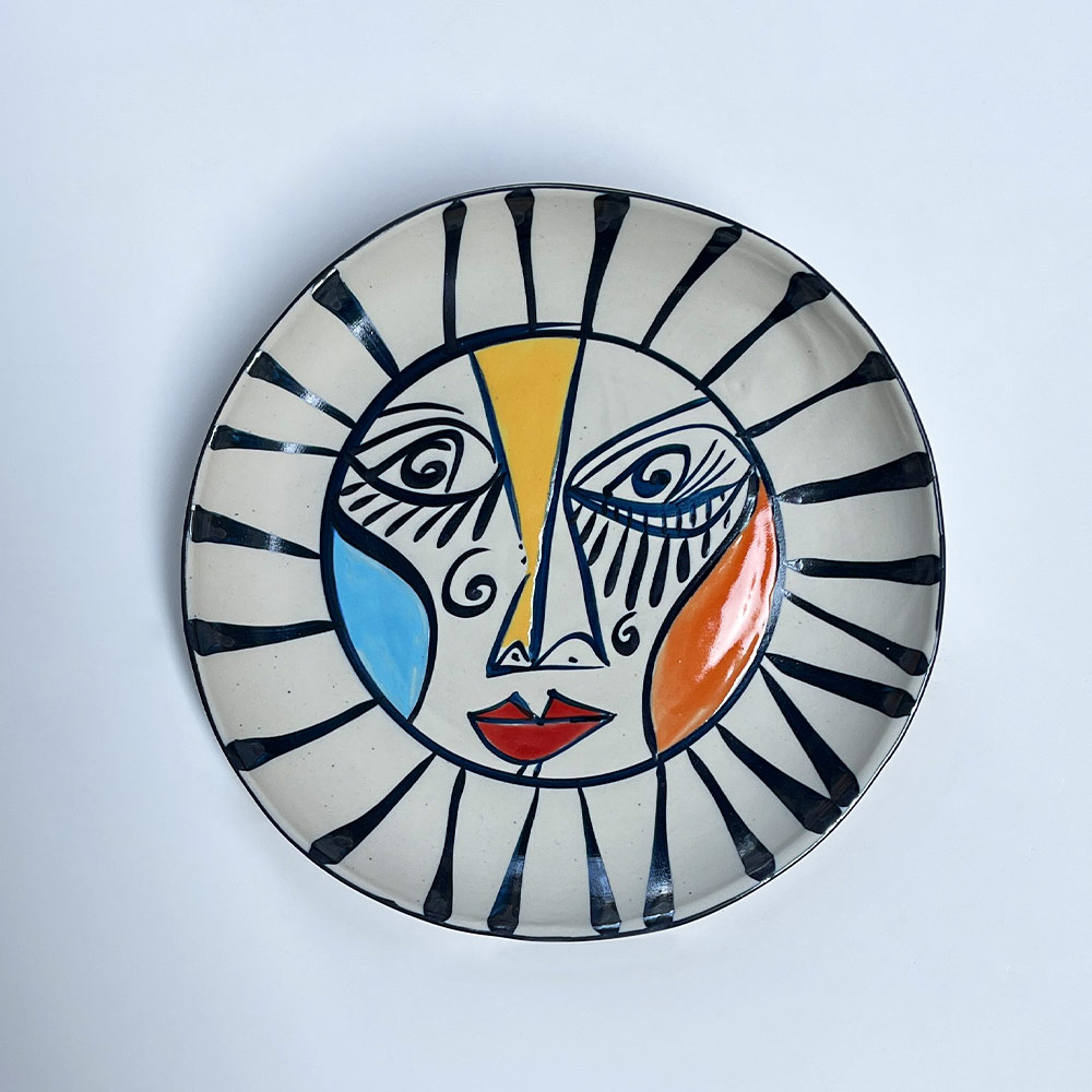 CUBIST HANGING PLATE