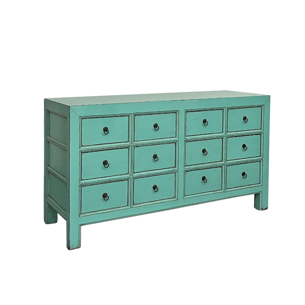 CHINA 12 DRAWER CHEST, MINT 