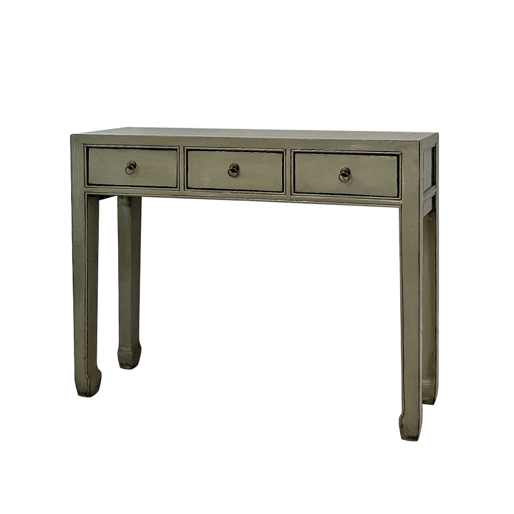 CHINESE GREY CONSOLE/DESK