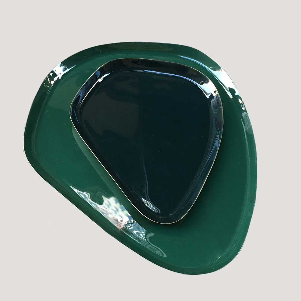  PEBBLE TRAY, EMERALD