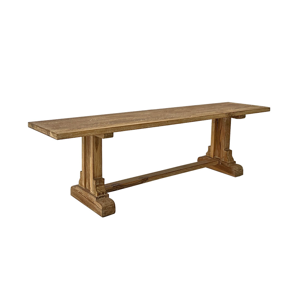 RECYCLED TEAK BENCH, LARGE