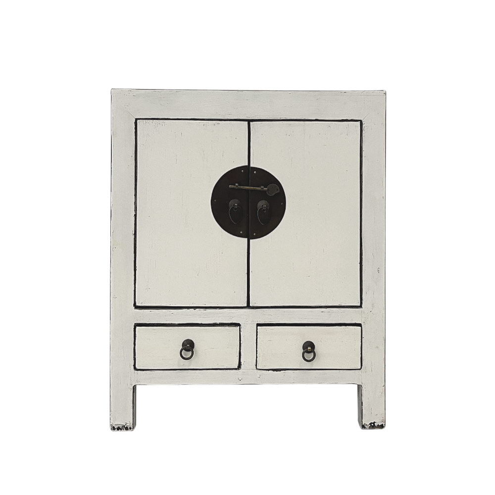 CHINA MINI CHEST, WHITE