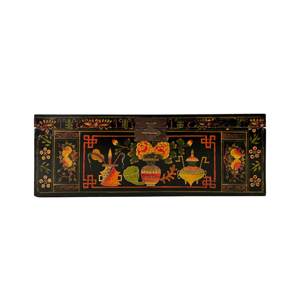 CHINA CHEST, FLORAL 