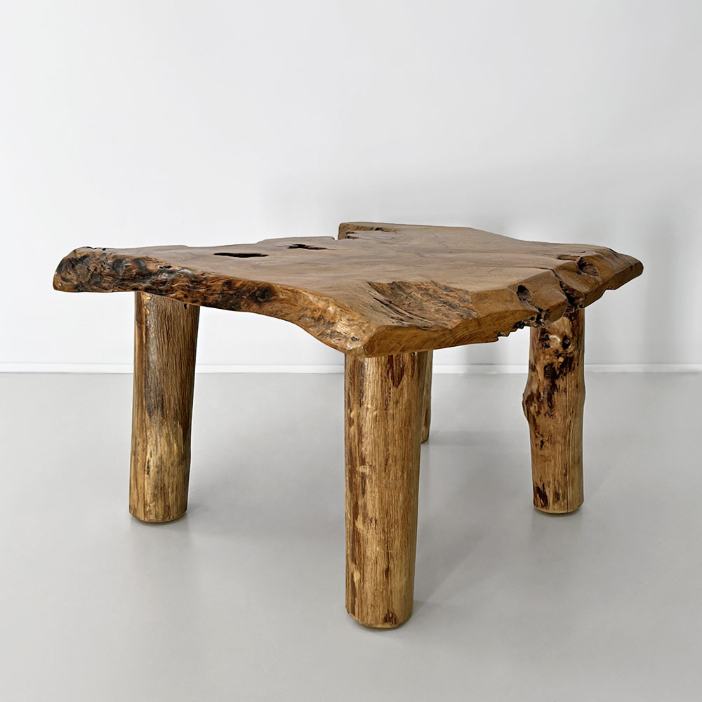 LOG COFFEE TABLE, 4 LEGS