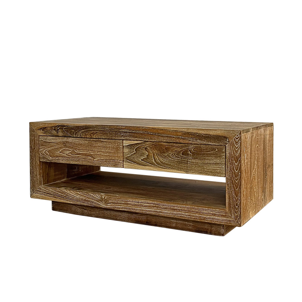 RECYCLED TEAK TV CONSOLE