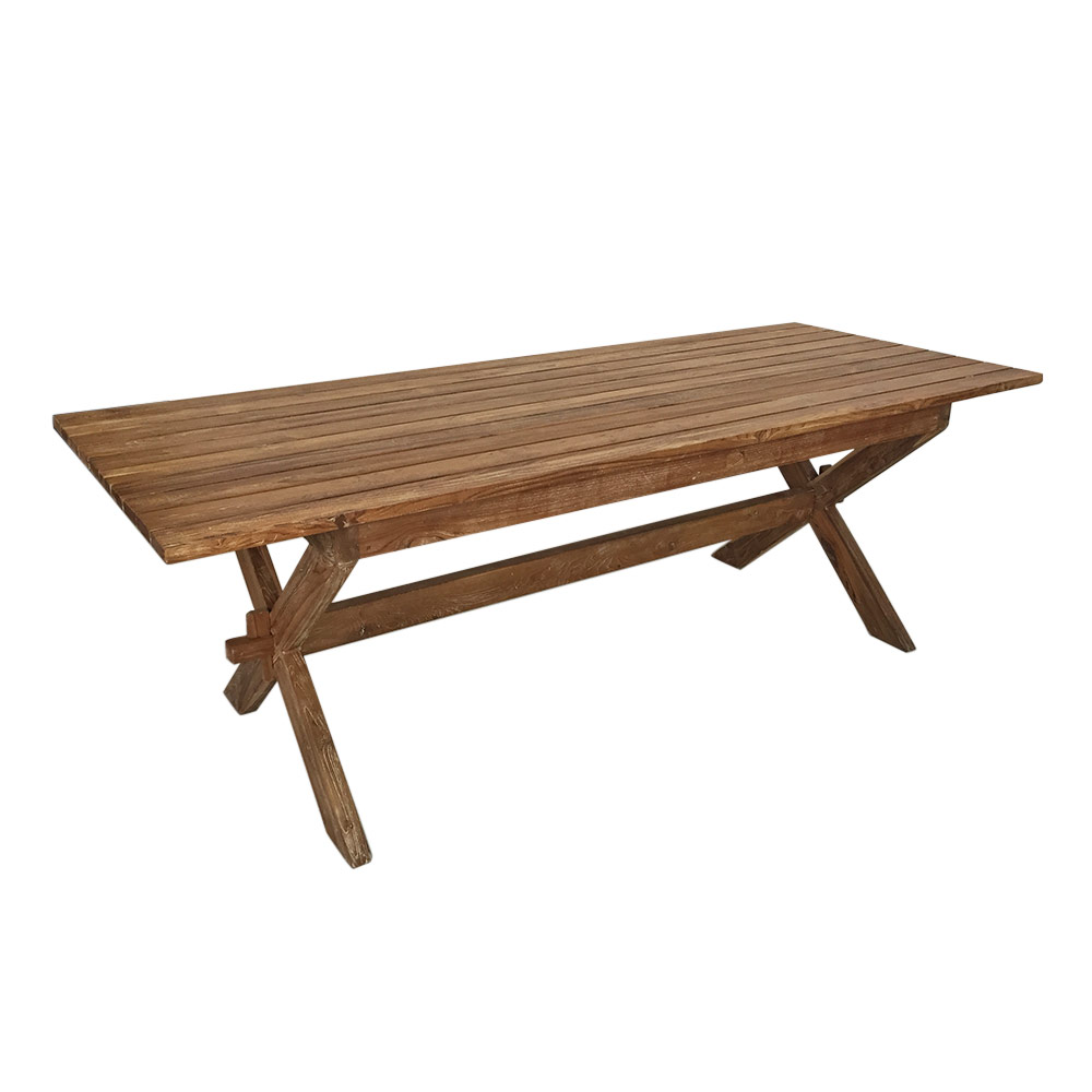 RECYCLED TEAK FARM TABLE