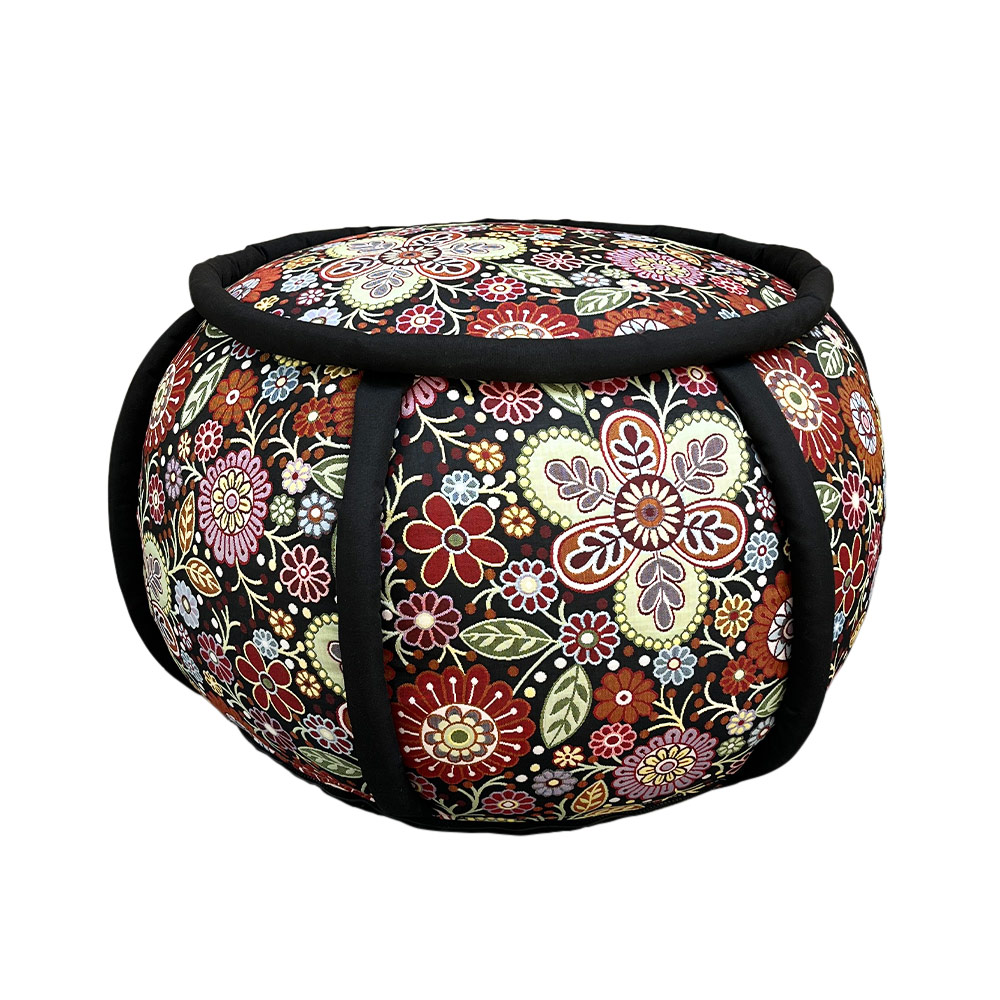 SQUASH POUF, MULTICOLOR FLORAL