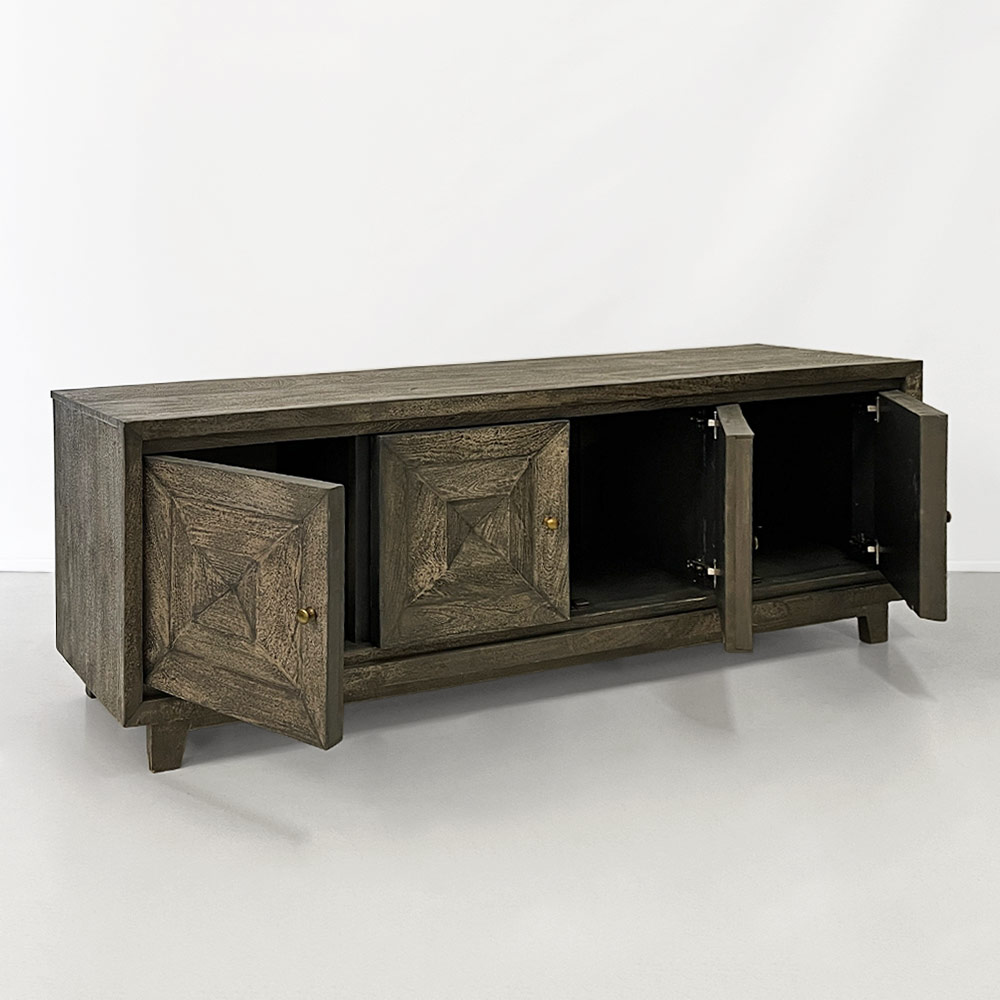 WRIGHT LOW CONSOLE, ANTIQUE GREY