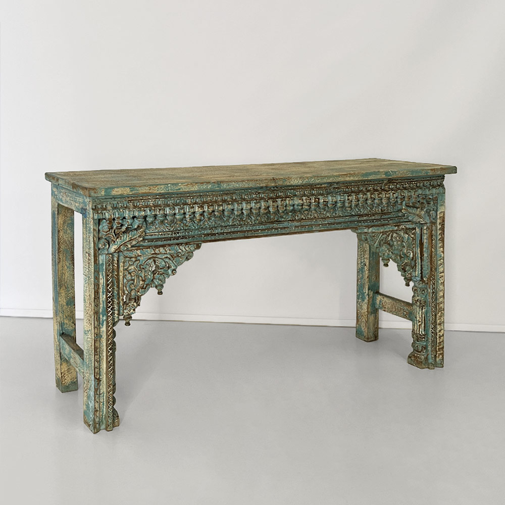 BRACKET CONSOLE, BLUE ANTIQUE FINISH