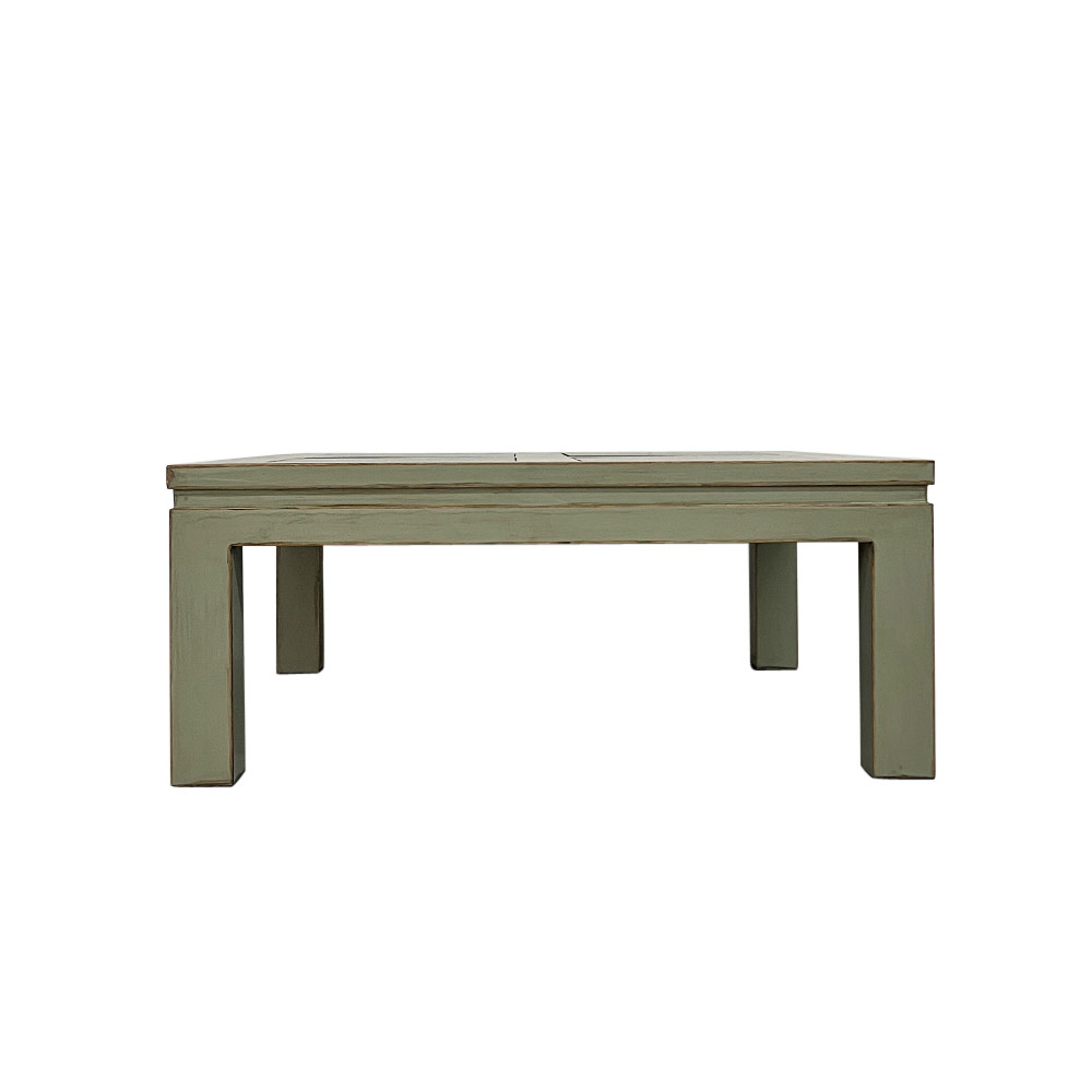 CHINA COFFEE TABLE, SQUARE GREY