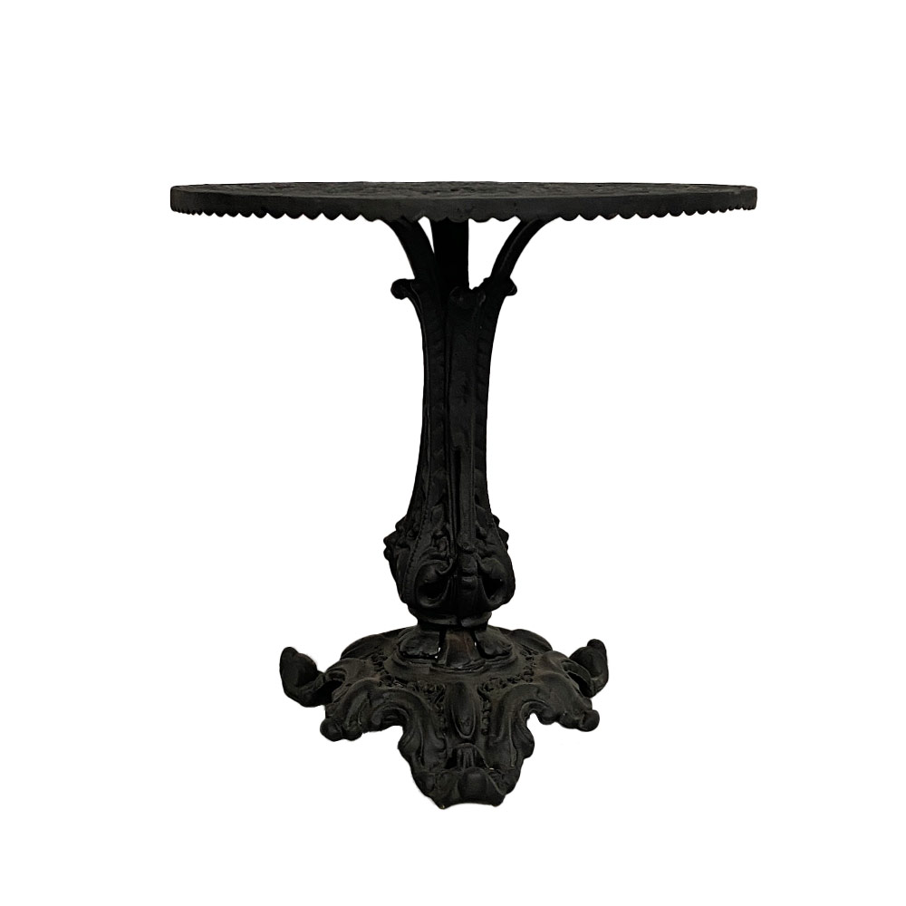 CAST IRON SIDE TABLE, ROUND  