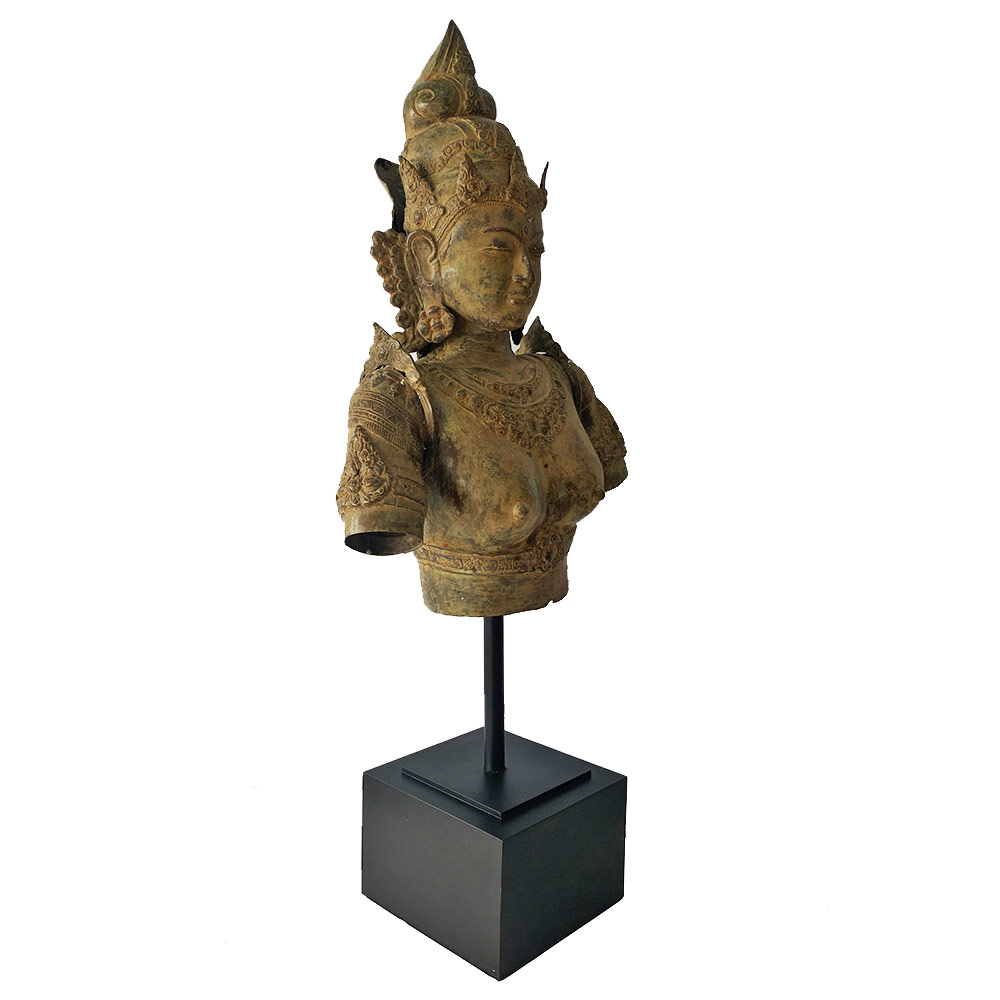 VISHNU BUST, BRONZE