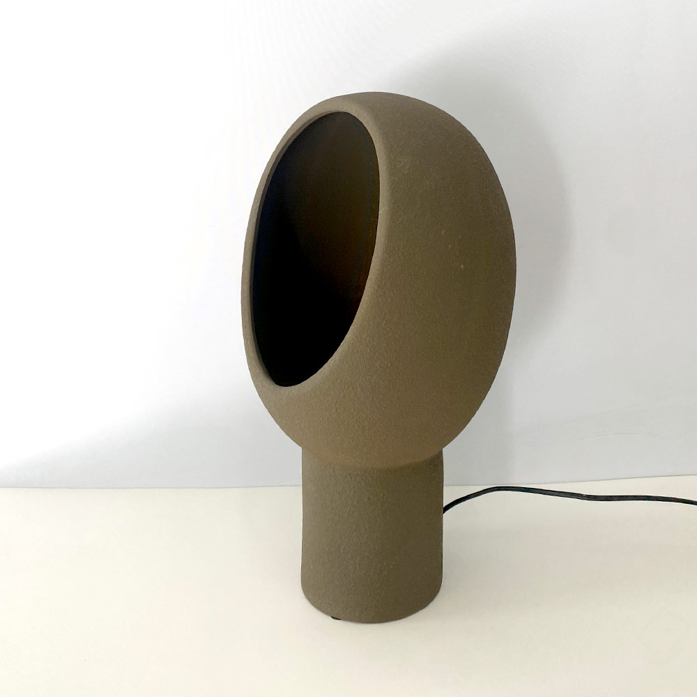 EGG LAMP, BROWN