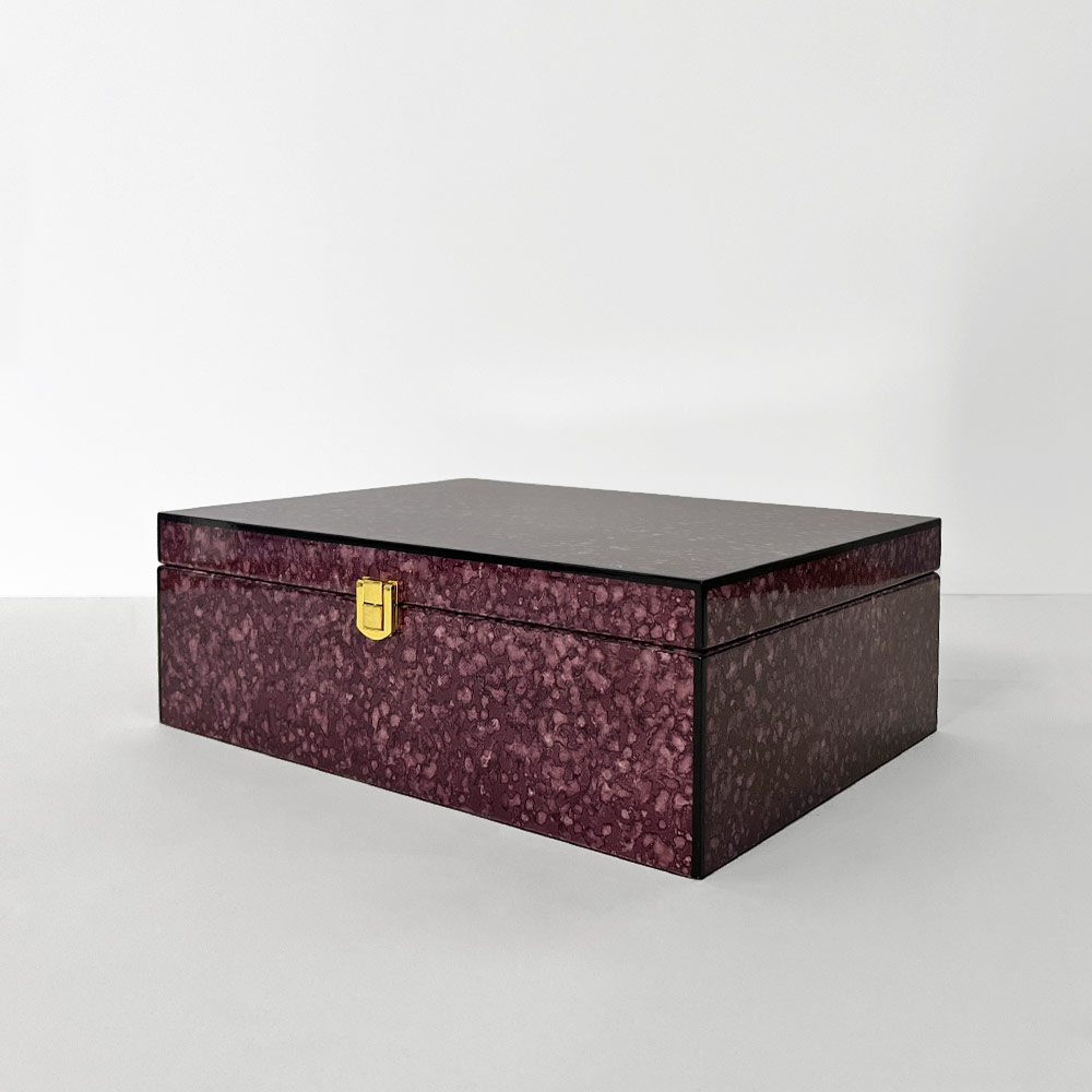 SOLA POKER SET BOX, PURPLE BURL