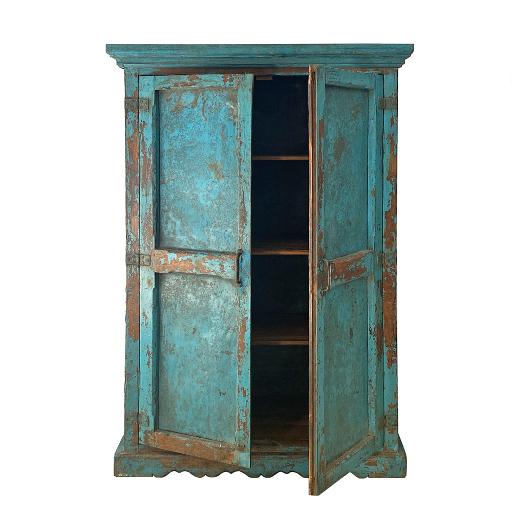 VINTAGE CABINET, PATINA BLUE